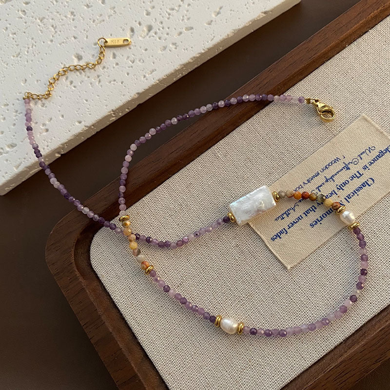 Baroque Bead Clavicle Chain