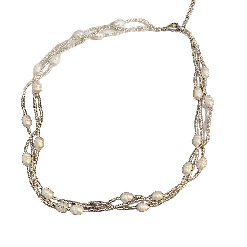 Multi-Layered Freshwater Pearl Necklace