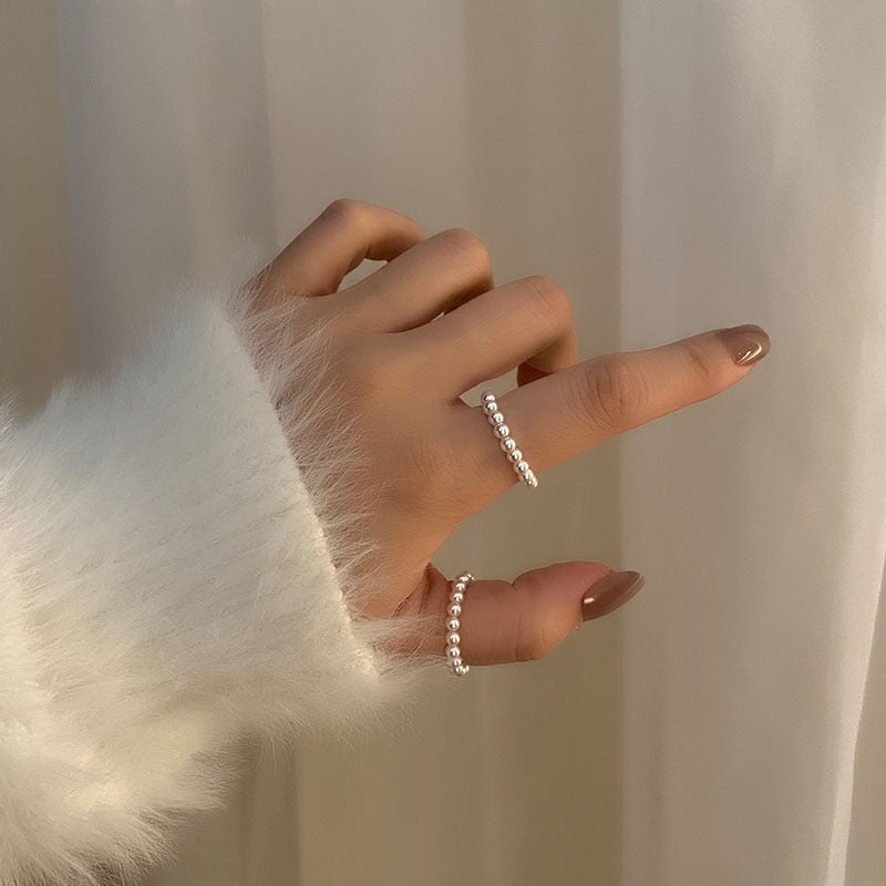 Shell Pearl Adjustable Ring