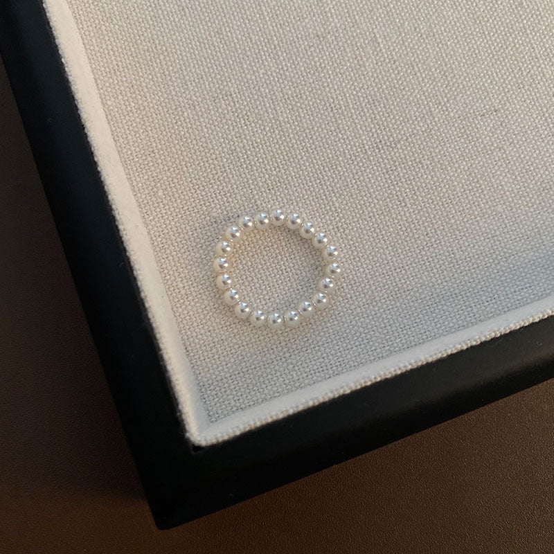 Shell Pearl Adjustable Ring