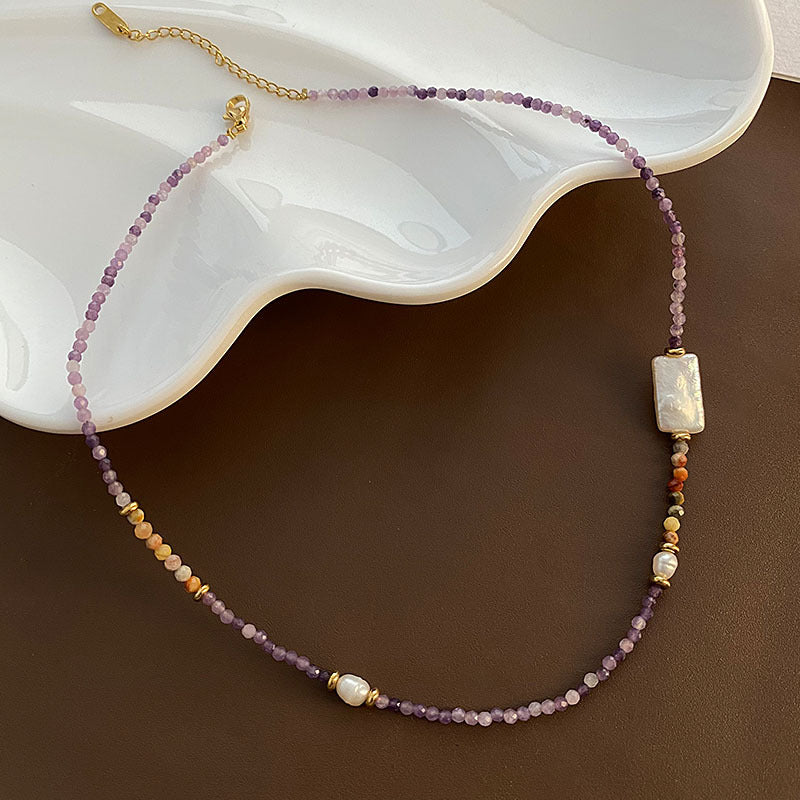 Baroque Bead Clavicle Chain