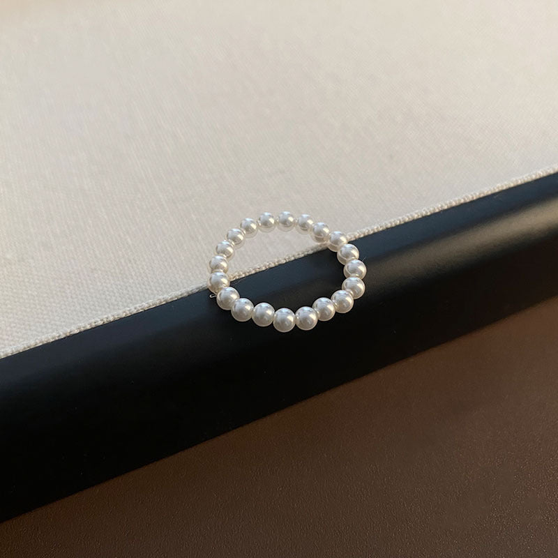 Shell Pearl Adjustable Ring