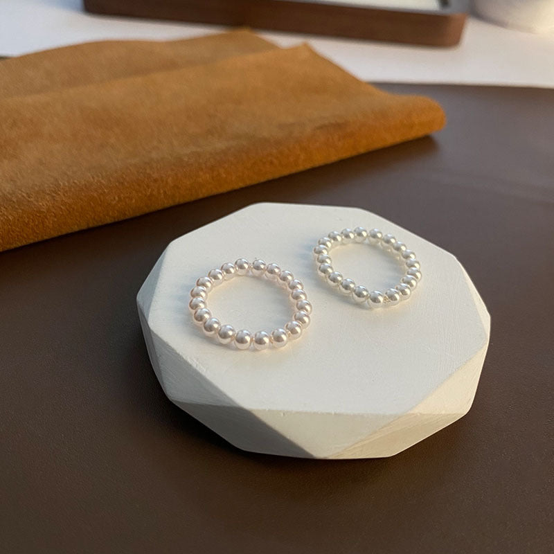 Shell Pearl Adjustable Ring