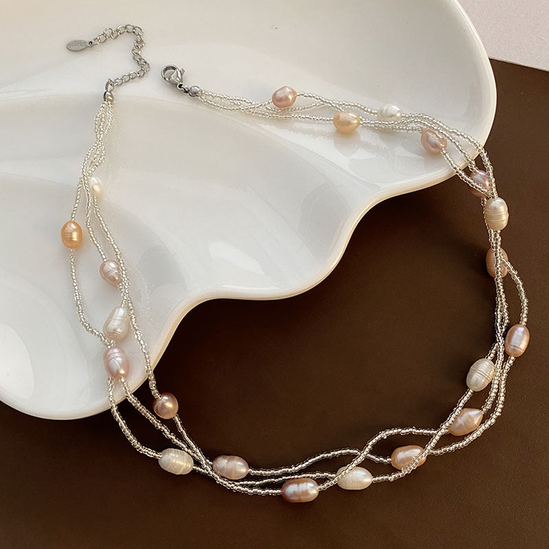 Multi-Layered Freshwater Pearl Necklace