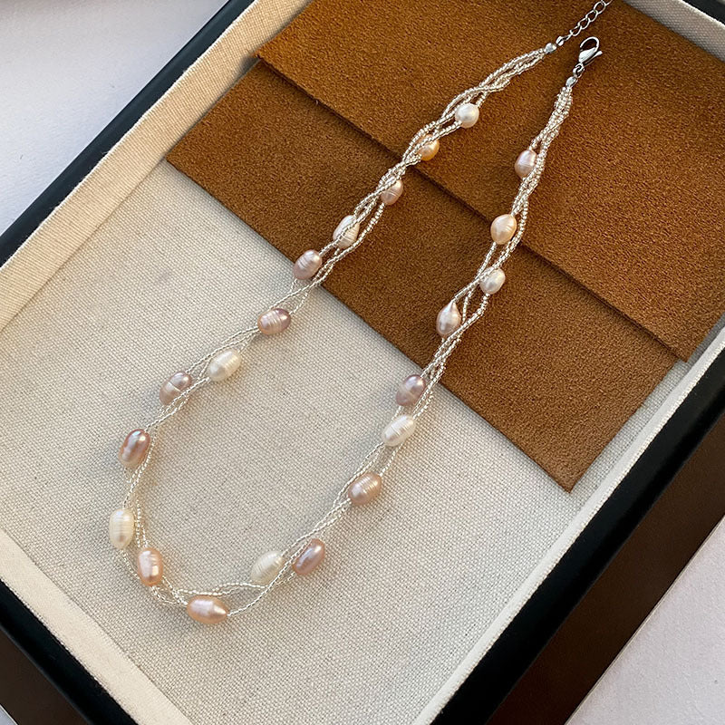 Multi-Layered Freshwater Pearl Necklace