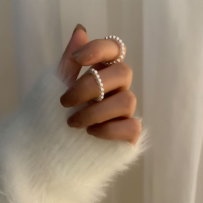 Shell Pearl Adjustable Ring
