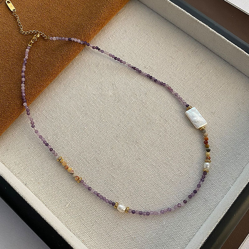 Baroque Bead Clavicle Chain